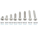 200Pcs M3 Stainless Steel Screws Kits High Strength Self-Tapping Screws Ass