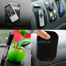 4Pcs Black Car Dashboard Magic Sticky Pad Anti-Slip Mat Grip Phone Key Holder