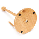 Freestanding Bamboo Vertical Roll Pole Paper Towel Holder Stand Newest Useful