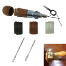 Sewing Stitching Awl Tool Kit Diy Craft Leather Canvas Bag Belt Repair Lock
