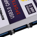 3 Port Hidden Inside USB 3.0 To Express Card 54mm Adapter Converter Chipset F6F5
