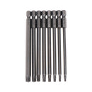 8pcs Torx Screwdriver Bit Set Hex Security Magnetic Head 100MM Long   Z