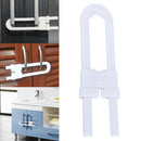 Baby Pet Safety Safe Lock U Shape Fridge Toilet Drawer Cabinet Cupboard Door
