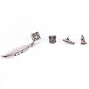 6 Pcs Earrings Set Women Fashion  Retro Owl Feather Buddha Leaf Jewelry BX