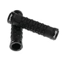 1 Pair MTB Bike Lock-on Fixed Gear Grips Soft Handlebar Grips Cover Black
