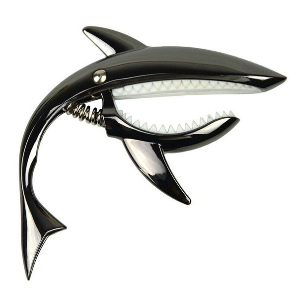 New Alloy Personality Shark Capo Ukulele Guitar Parts and Accessories Black