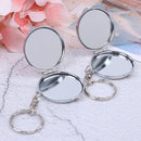 Personalised Folding Mirror Key Ring Keychain Portable Compact  CosmetEW3C
