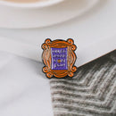 Friends Enamel Pin Monica's Apartament Door TV Show Jewelry Clothes Bag Badg Ew