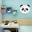Lovely Panda Clocks Wall Stickers For Kids Rooms Wall Clocks Home Decoratio