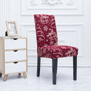 2pcs Snowflake Pattern Stretch Universal Dinning Living Room Chair Covers