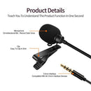 3.5mm Tie Clip Microphone Omnidirectional PC Phone Mini Wired Audio Mic A