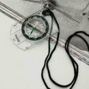 Scouts Military Compass Scale Ruler Baseplate Mini Compass for Camping/Hiki F4X9