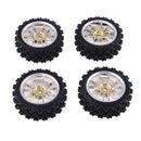4Pcs RC Rock Crawler Car Tires Wheel Rim Set for 1/10 HSP Redcat  HPI
