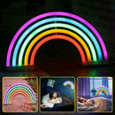 Colourful Rainbow Neon Sign LED Night Light Wall Lamp For Kids with USB Charger