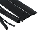 100Pcs/Box Black 100mm 2:1 Heat Shrink Tubing Polyolefin Tube Sleeving Set JClj