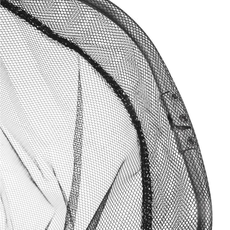 Stainless Steel Triangle Frame Large Dense Fishing Landing Net Head Black