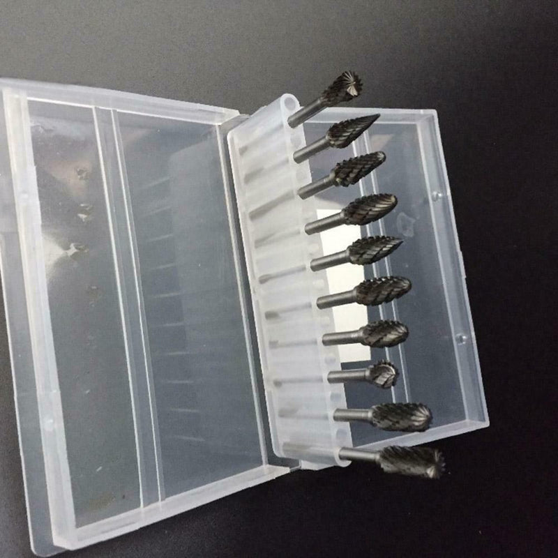 Nail Art 20 Holes Slots Drill Bit Holder Display Grinding Heads Storage Box