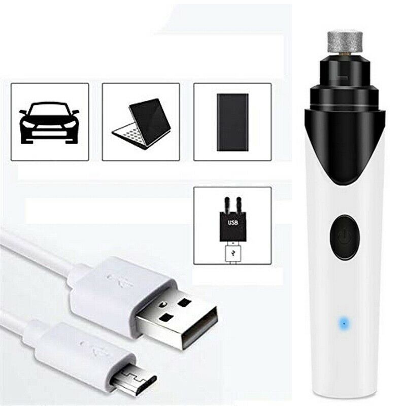 Rechargeable Nail Grinder USB Charging Pet Nail Clipper Electric Nail Trimm