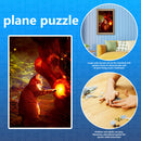 DIY Paper Puzzle Toys Early Education Magic Cat Jigsaw Home Painting Decor