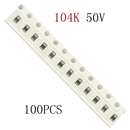 100pcs 50V 0.1UF Capacitor Ceramic LOW ESR Chip X7R SMD0805 (pack of 100)