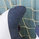 Nautical Coast Style Back Cushion Fish Shape Throw Pillow Sofa Seat Pad-BLU