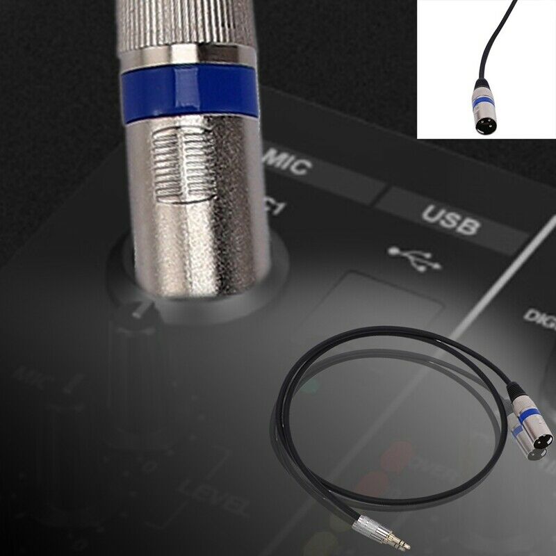 6.35mm Jack to XLR Cable Male to Female Professional Audio Cable 1M for Mic