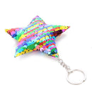 Colorful Sequins Keychain Star Shining Girl Backpack Jewelry (Multicolor) A