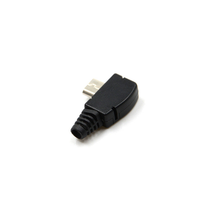 2pcs Angle Micro USB 5 P Port Male Plug Socket ConnectorOZ