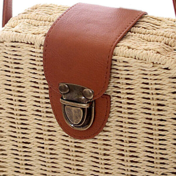 women's handbags mini women messenger bags Square Straw ladies Crossbody Ba M8S4