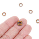 5Pcs Orange 4*8*3mm MR84RS MR84-2RS 4x8x3mm rubber sealed ball bearingsJC%a