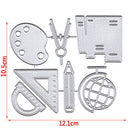 Stationery Ruler Metal Cutting Dies Stencils for DIY Cards Scrapbooking Decor FT