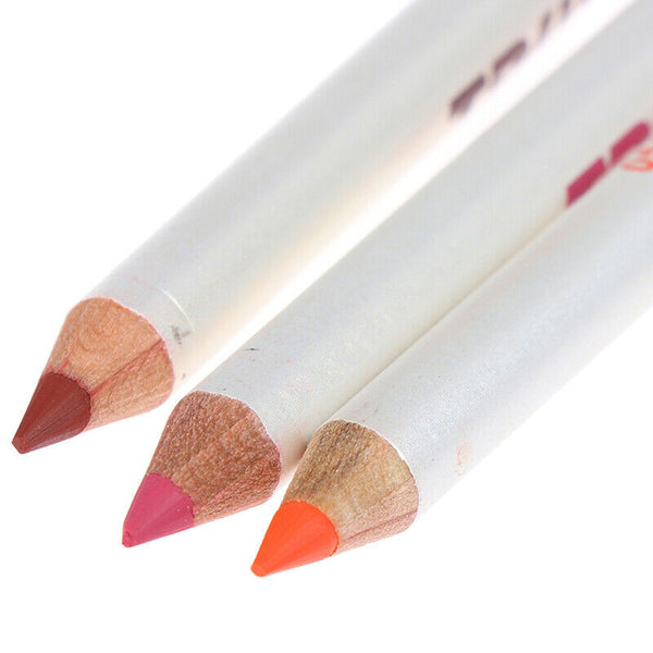 12 Colors Lipliner Pencil Waterproof Lip Eye Brow Cosmetic Makeup Colorful P Gw