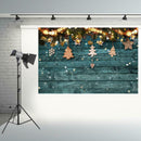Christmas Wooden Board Background Cloth Photography Backdrop Photo Decor