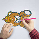 DIY Diamond Painting LED Light Cartoon Bear Embroidery Night Lamp Ornament