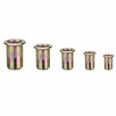 Carbon Steel Rivet Nut Insert Nutsert M4 M5 M6 M8 M10, 120 Pieces Y9O6