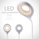 1X(Led Desk Lamp Dimming Smart Press Usb Table Lamp With Pen Container Read