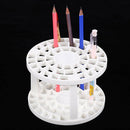 49 Holes Dismountable Brush Organizer Makeup Storage Pen Holder Plastic Round