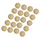 20 Pieces 3cm Handmade Natural Rattan Wicker Ball Decoration Ornaments Wedding