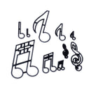10PCS/set Music Notes Cookie Cutter Plastic Sugarcraft Fondant Cutter WLBX