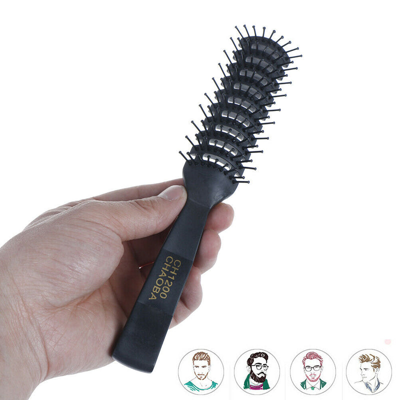 Anti-Static Brush Barber Hairdressing Beauty Styling Tool Plastic Massage Com Gw