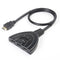 3 in 1 out HDMI Multi Display Auto Box Splitter 1080P HD Adapter Cable