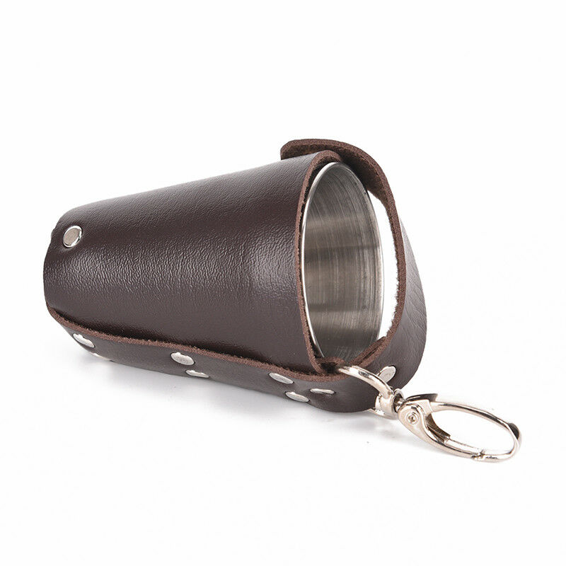 1 Set of 4 Stainless Steel Cover Mug Camping Cup Mug Drinking Coffee With CaseME