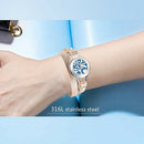 Essential Oil Diffuser Bracelet Stainless Steel Aromatherapy Locket Bracele E4R9