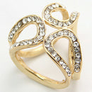 Women's Scarf Buckle 3-alloy rings -Golden