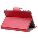 Case Universal Crystal Stand Leather Cover for 7" Tablet PC (red)