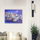 5D DIY Special Shaped Diamond Painting White Tiger Cross Stitch Embroidery
