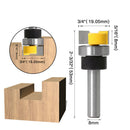 8mm Handle Slot Milling Cutter Router Bit Wood Cutter Rotary Engraving Tool
