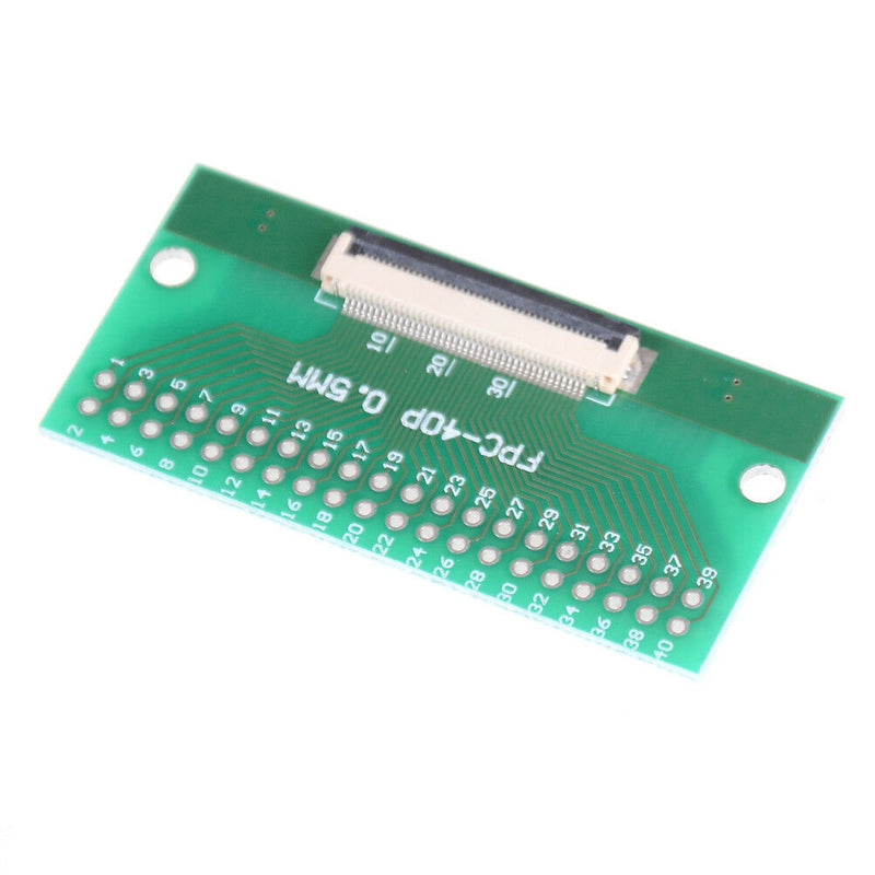 1Pcs 40Pin 0.5mm FFC FPC to 40P DIP 2.54mm PCB Converter Board AdapterS Kw