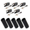 10pcs/Pack 4/4 Violin Bow Frog + Violin Bow Shaft Grip Replacement Parts
