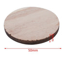 10 x Wooden Circle Shapes, Plain Wood Craft Tags 50mm (5cm) E7M3